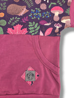 Load image into Gallery viewer, Maroon Fall Forest Hooded Dolman
