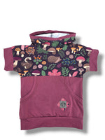 Load image into Gallery viewer, Maroon Fall Forest Hooded Dolman

