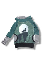 Load image into Gallery viewer, Wolf stripes hoodie
