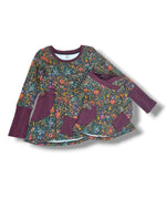 Load image into Gallery viewer, Blackberry Floral Peplum Dress
