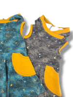 Load image into Gallery viewer, Celestial gold hooded tank dress
