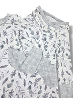 Load image into Gallery viewer, Silver leaves hooded dress
