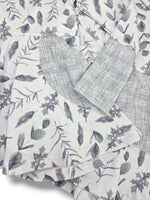 Load image into Gallery viewer, Silver leaves hooded dress
