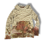 Load image into Gallery viewer, Mountain lines hoodie hand dyed 9-12y
