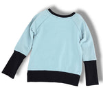 Load image into Gallery viewer, Light Blue with Black Birds Pocket Pullover
