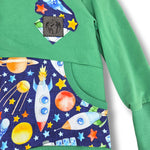Load image into Gallery viewer, Space Hoodie Size 6-9y
