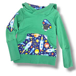 Load image into Gallery viewer, Space Hoodie Size 6-9y
