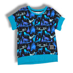 Load image into Gallery viewer, blue/purple constellation animals dolman
