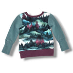 Load image into Gallery viewer, Burgundy trees pocket pullover
