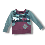 Load image into Gallery viewer, Burgundy trees pocket pullover
