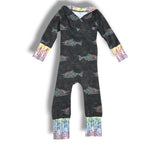 Load image into Gallery viewer, Floral Salmon Romper
