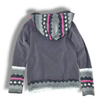 Load image into Gallery viewer, 6-9Y Pink Sweater Knit Fleece Hoodie
