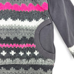 Load image into Gallery viewer, 6-9Y Pink Sweater Knit Fleece Hoodie
