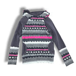 Load image into Gallery viewer, 6-9Y Pink Sweater Knit Fleece Hoodie
