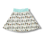 Load image into Gallery viewer, 4T Little Critters and Feather Shapelines Pocket Skirt
