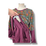 Load image into Gallery viewer, Floral and blackberry nursing pullover

