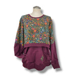Load image into Gallery viewer, Floral and blackberry nursing pullover
