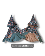 Load image into Gallery viewer, Pixie Hood Peplum Fairy Dress
