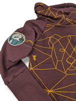 Load image into Gallery viewer, Geo Brown Bear Hoodie
