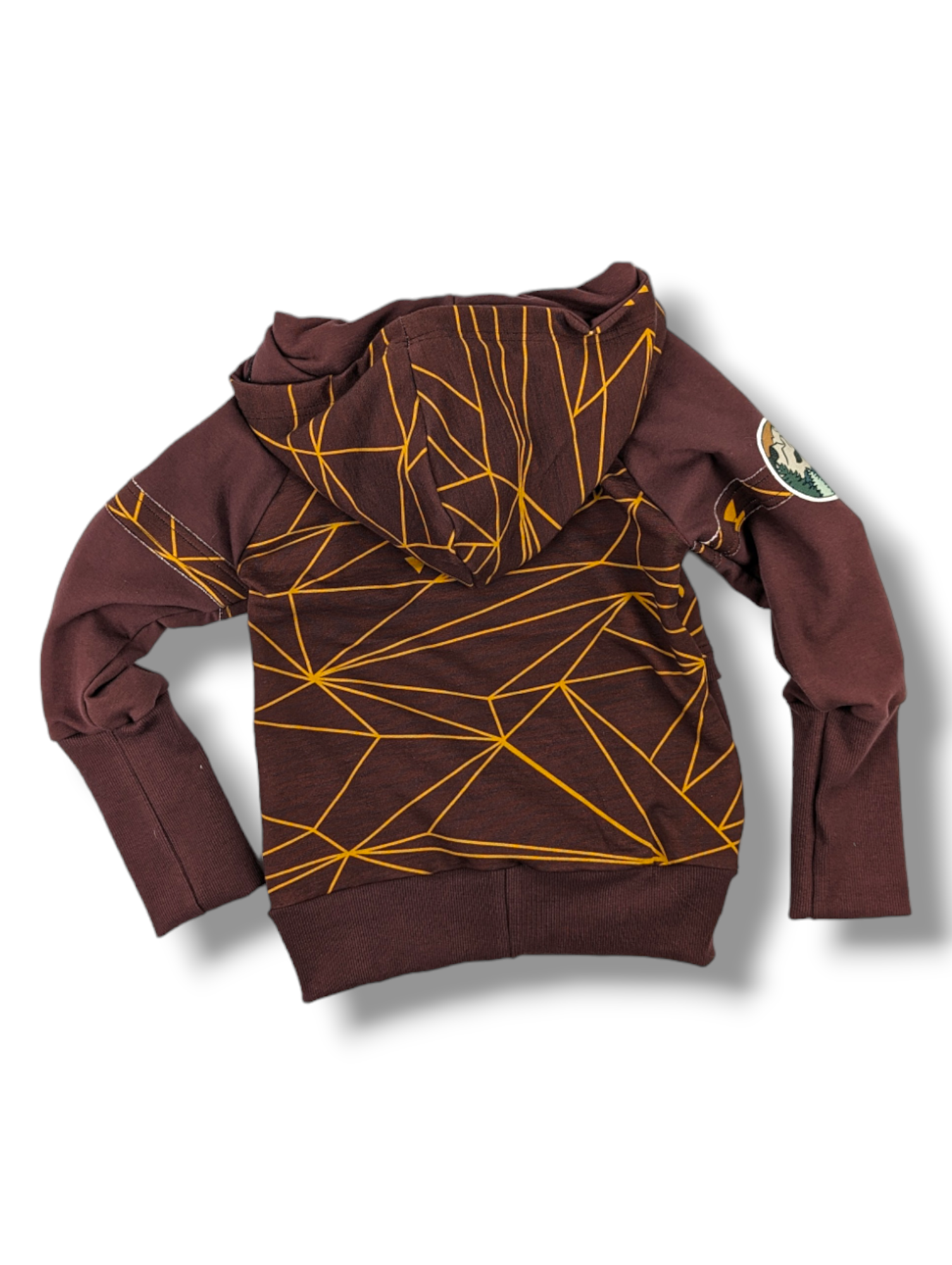 Geo Brown Bear Hoodie