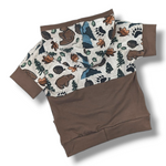Load image into Gallery viewer, Brown Bear Mountain Hooded Pocket Dolman
