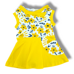 Load image into Gallery viewer, Yellow summer garden Tank Dress

