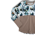 Load image into Gallery viewer, Watercolor Wildlife Curved Hem Dolman
