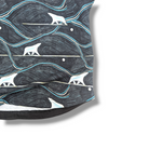 Load image into Gallery viewer, Teal/black polar bear dolman
