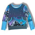 Load image into Gallery viewer, Northern Lights teal pullover
