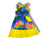 Load image into Gallery viewer, Rainbow Forest tank dress with tier
