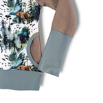 Load image into Gallery viewer, 9-12Y Watercolor Wildlife Fleece Hoodie
