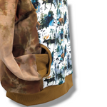 Load image into Gallery viewer, Watercolor wildlife hand dyed unisex adult hoodie
