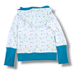 Load image into Gallery viewer, Teal paint splatter hoodie
