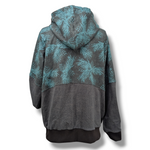 Load image into Gallery viewer, Unisex teal/black pinecone hoodie
