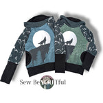 Load image into Gallery viewer, Wolf moon hoodie
