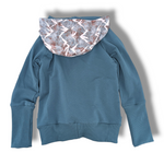Load image into Gallery viewer, Blue mountain peak raglan hoodie
