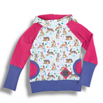 Load image into Gallery viewer, Bunny raglan hoodie
