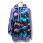 Load image into Gallery viewer, Purple/teal Forest Hoodie
