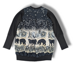 Load image into Gallery viewer, Black Bear bubble tunic
