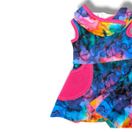 Load image into Gallery viewer, Rainbow Forest Pink Tank Dress
