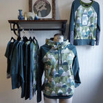 Load image into Gallery viewer, Teal Mountain Hoodie Size 6
