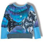 Load image into Gallery viewer, Northern Lights teal pullover
