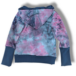 Load image into Gallery viewer, Hand dyed pink/blue Hoodie/pullover
