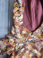Load image into Gallery viewer, Mauve &amp; Orange Floral Hoodie
