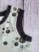 Load image into Gallery viewer, Seafoam Green with Black Rain Drops Dress

