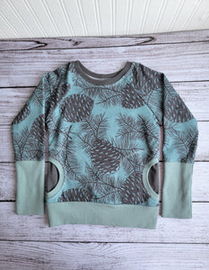 Blue Pinecones Pullover