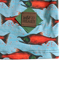 8y Spruce Salmon Raglan T-shirt