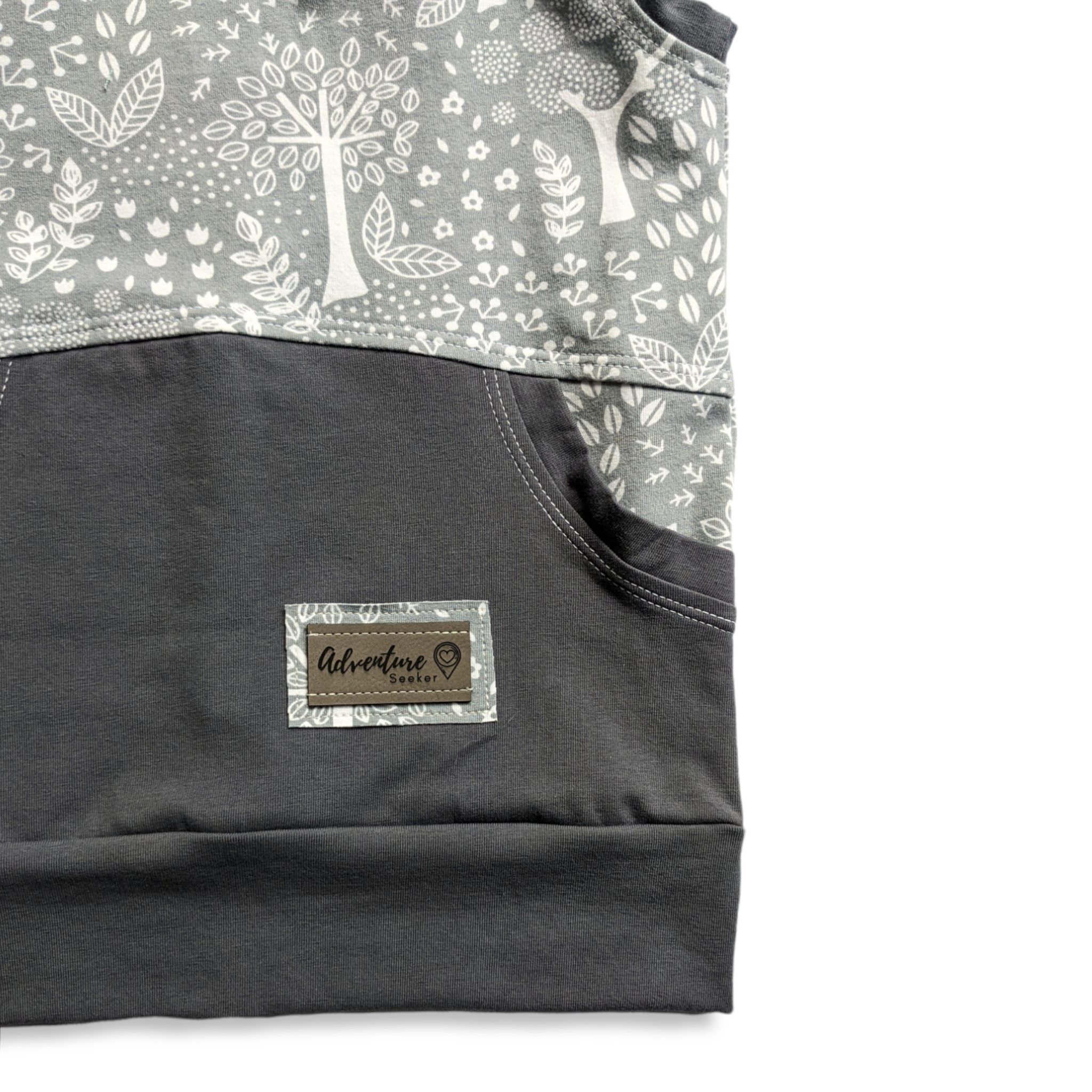 3-6T Grey Forest Hooded Tank