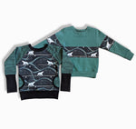 Load image into Gallery viewer, Polar Bear Nights Pullover Green Sleeves
