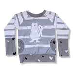 Load image into Gallery viewer, 3-6T Polar Bear &amp; Hearts Pocket Pullover
